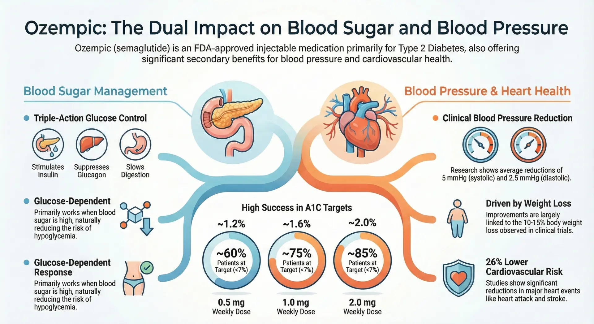 Does Ozempic Lower Blood Sugar & Pressure