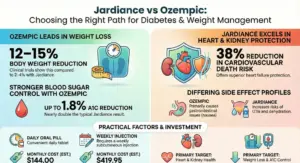 Jardiance vs Ozempic 2026: Weight Loss, Diabetes & Cost Comparison