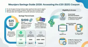 Mounjaro $25 Coupon 2026: LillyDirect Savings Card + No Insurance Guide