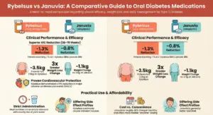 Rybelsus vs Januvia: Oral GLP-1 vs DPP4 Comparison (Weight Loss, A1C, Cost)