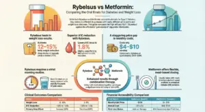 Rybelsus vs Metformin: Oral GLP-1 vs Biguanide Comparison (Weight Loss, A1C, Cost)