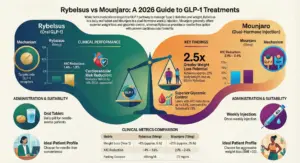Rybelsus vs Mounjaro: Oral GLP-1 vs Dual GIP/GLP-1 Comparison Guide