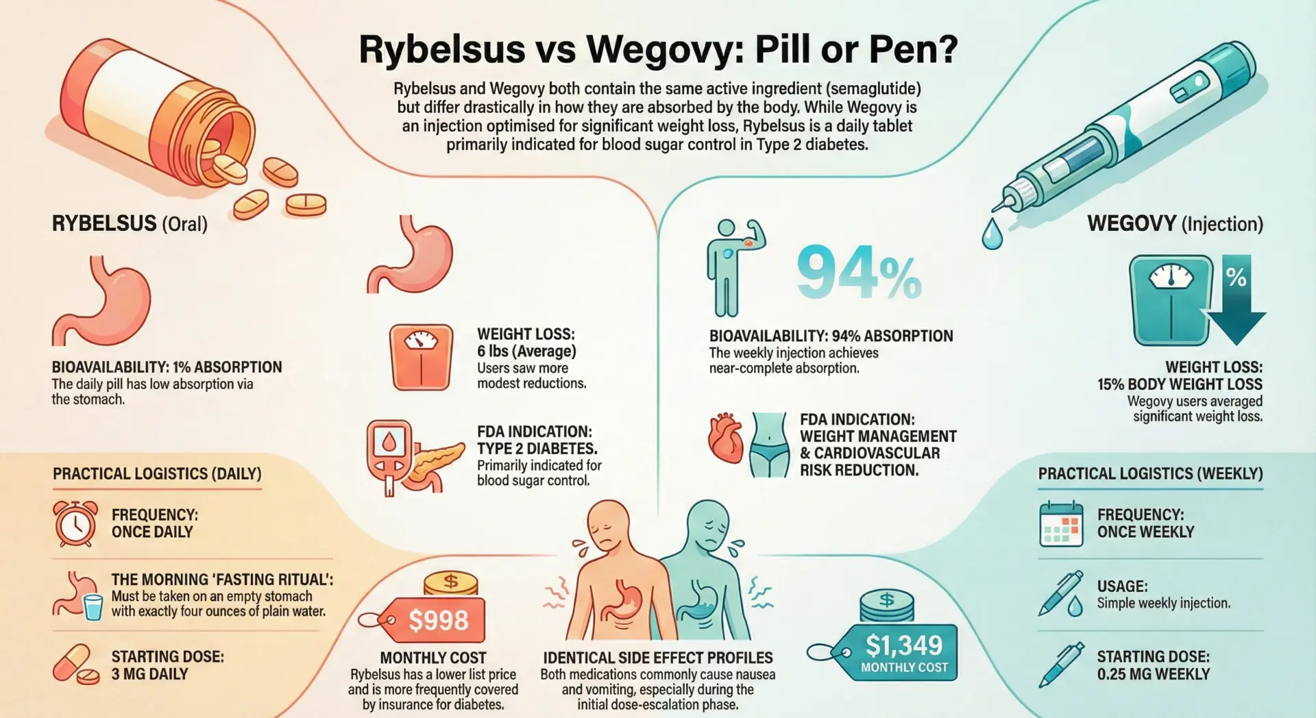 Rybelsus vs Wegovy Rybelsus vs Wegovy