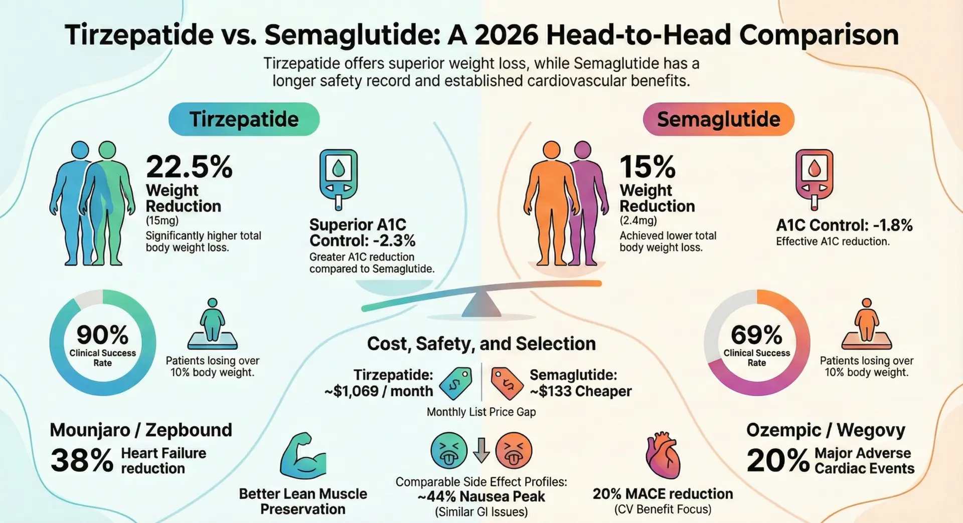 Tirzepatide vs Semaglutide