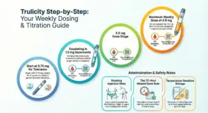 Trulicity Dosing Schedule: 0.75mg→1.5mg→3mg→4.5mg