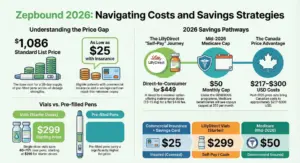 Zepbound Cost: $1,086 Monthly List + $25 Copay Savings Guide
