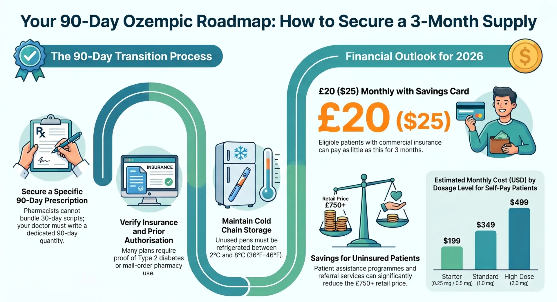 3-month supply of Ozempic