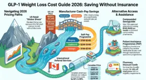 Cheapest GLP-1 without insurance 2026: Ozempic, Wegovy, Mounjaro & Zepbound prices compared